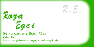 roza egei business card