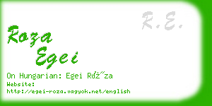 roza egei business card